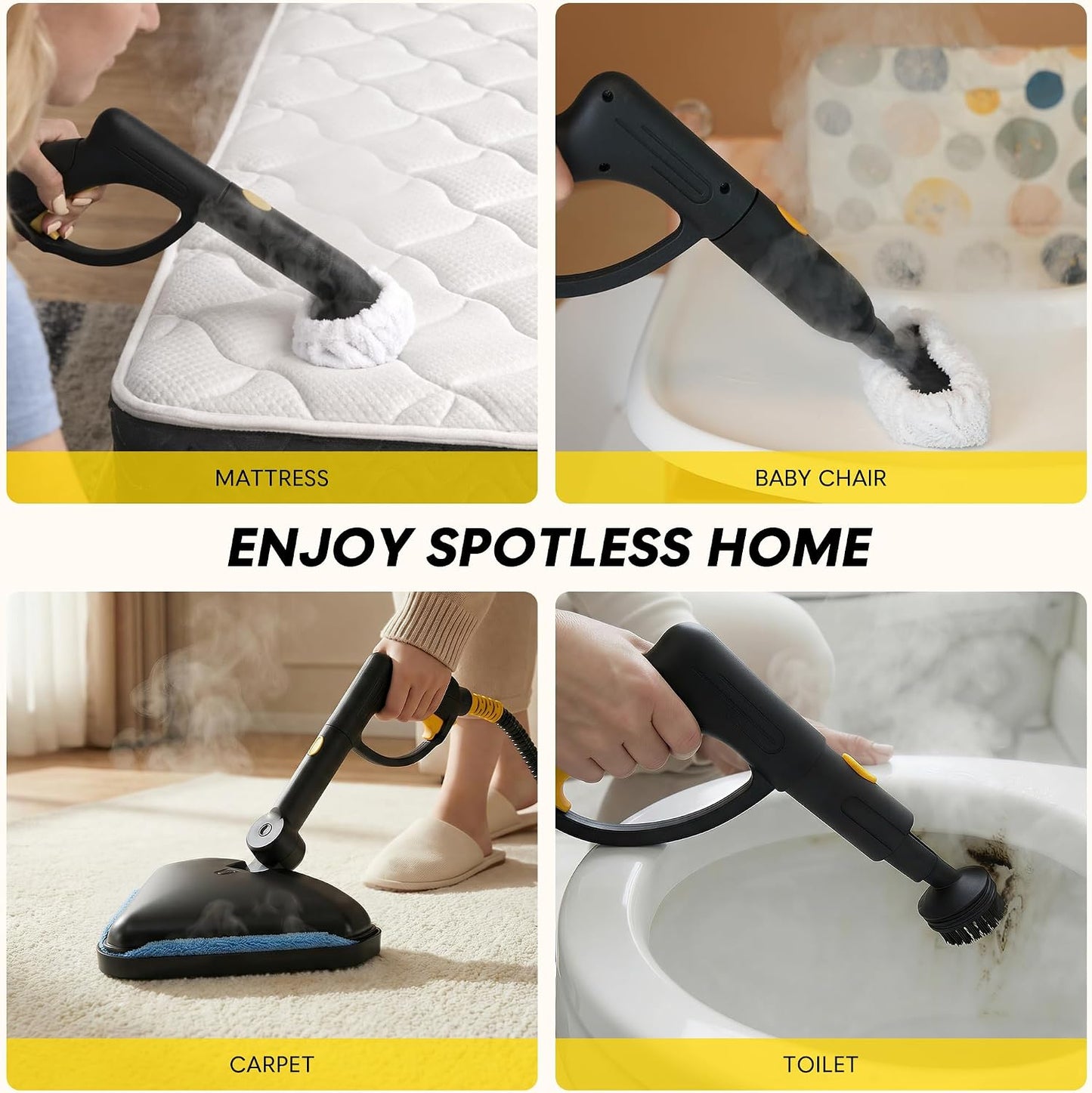 ST008 Yellow Steam Cleaner