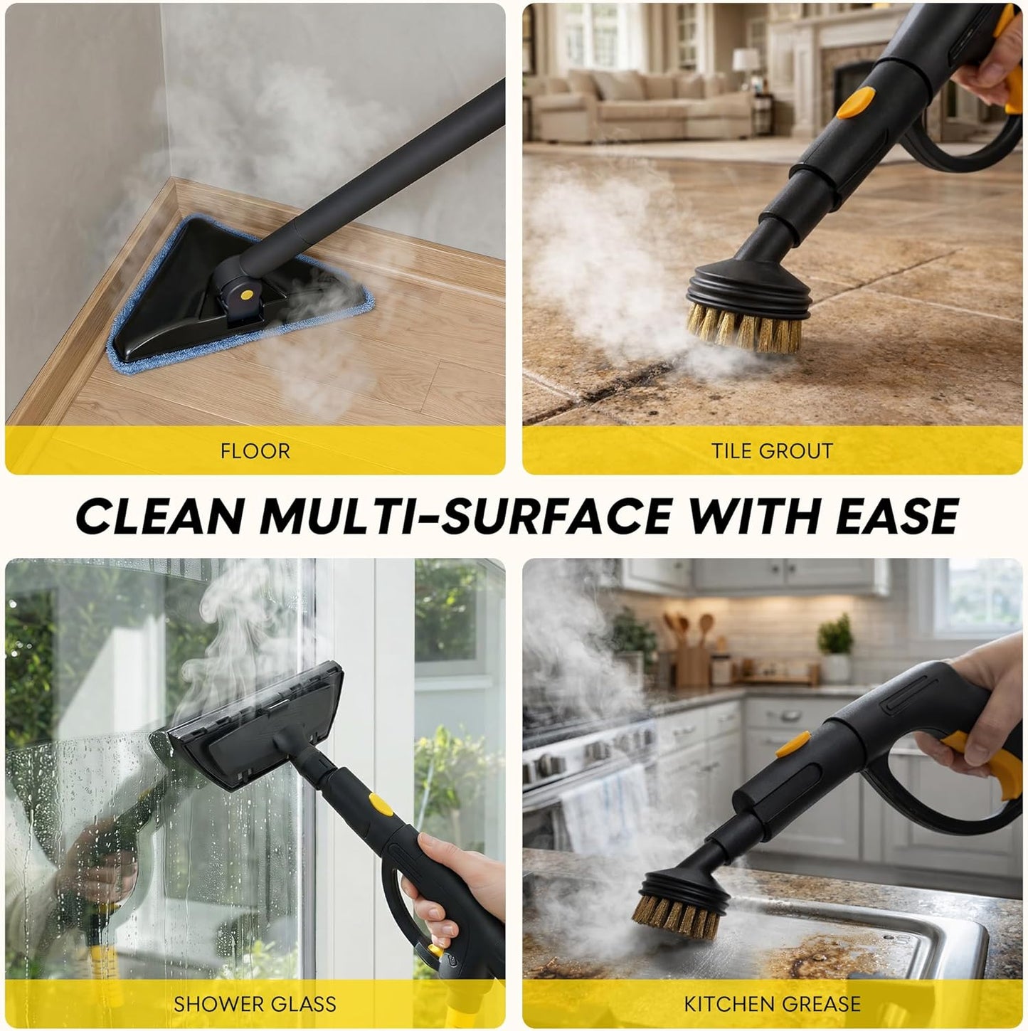 ST008 Yellow Steam Cleaner