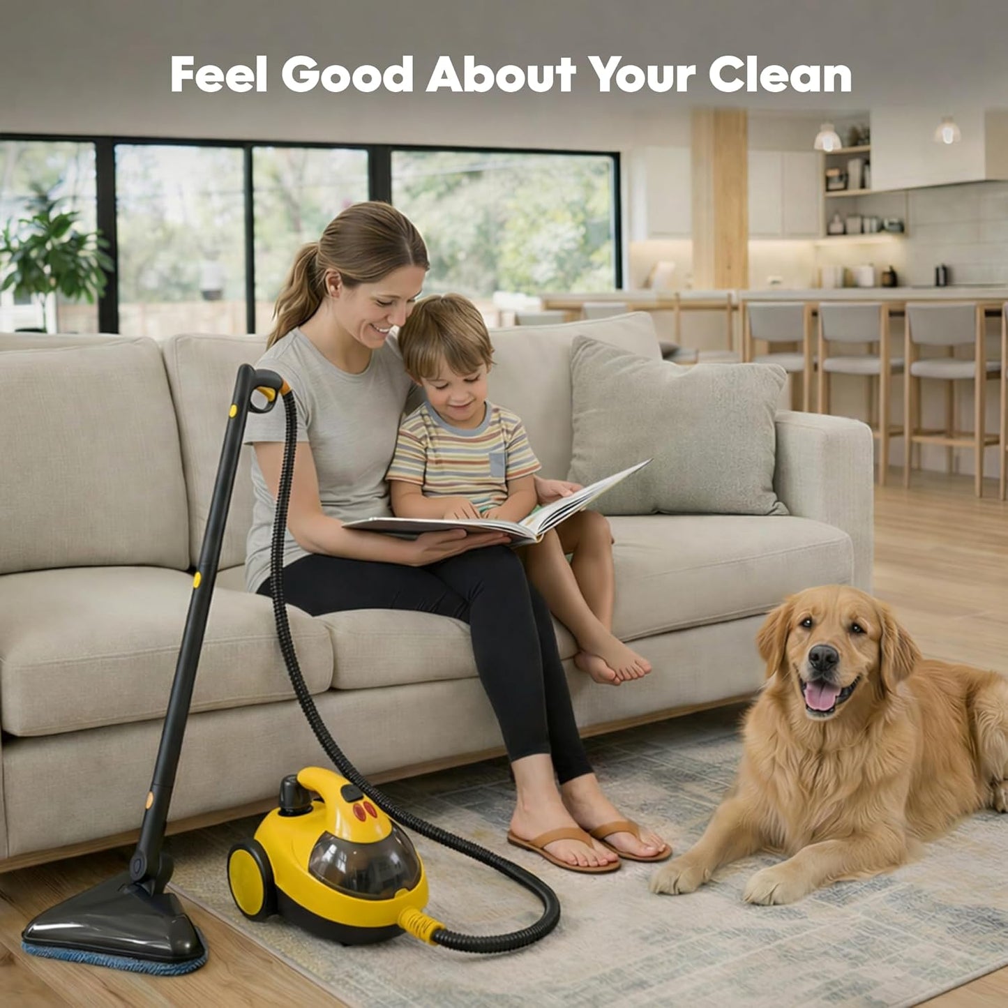 ST008 Yellow Steam Cleaner